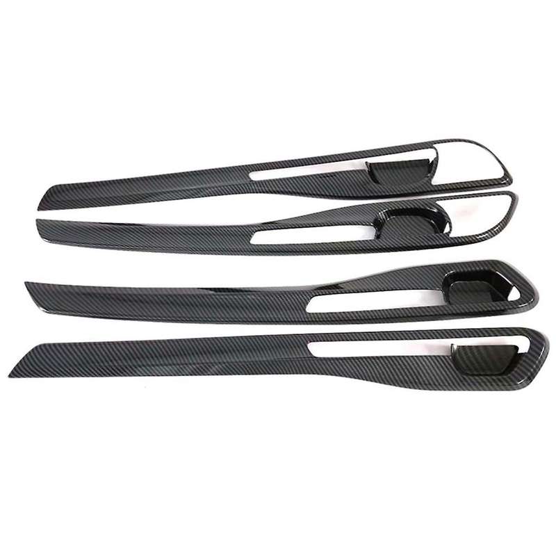 for Seltos 2019-2023 Carbon Car Interior Door Handle Bowl Cover Trim Inside Door Panel Molding Stri