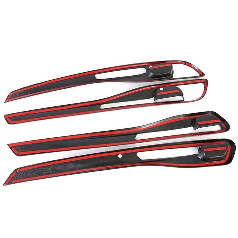 for Seltos 2019-2023 Carbon Car Interior Door Handle Bowl Cover Trim Inside Door Panel Molding Stri