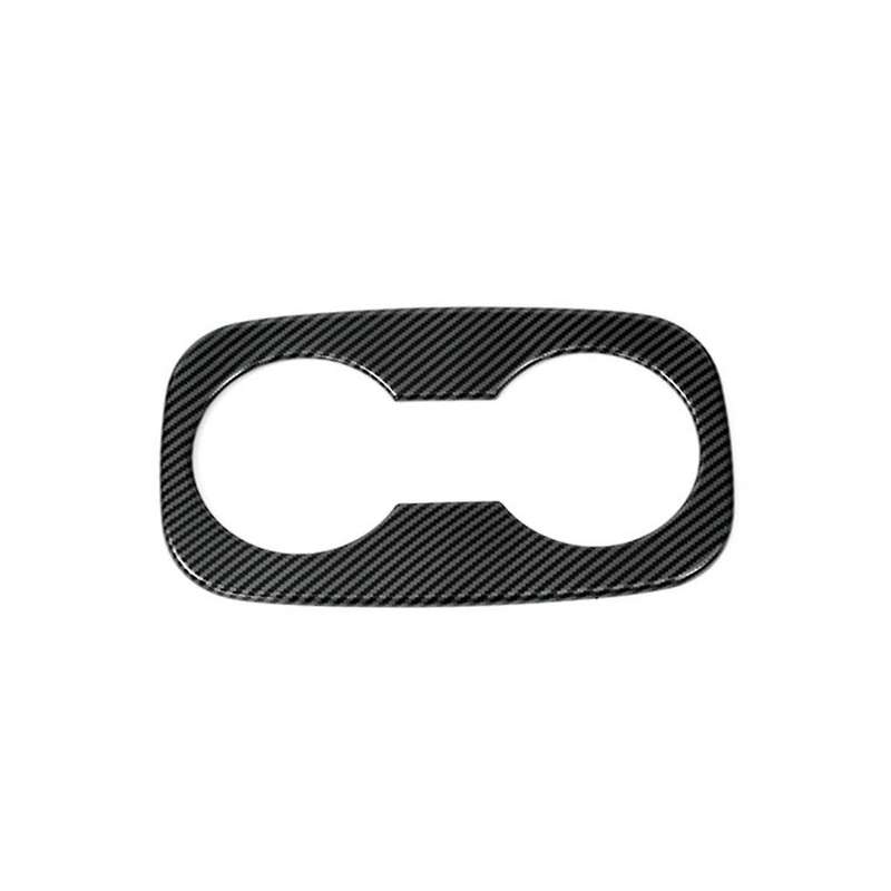 for Seeker 2023 2024 Rear Cup Holder Cover Bezel Trim Accessories , ABS Carbon Fiber