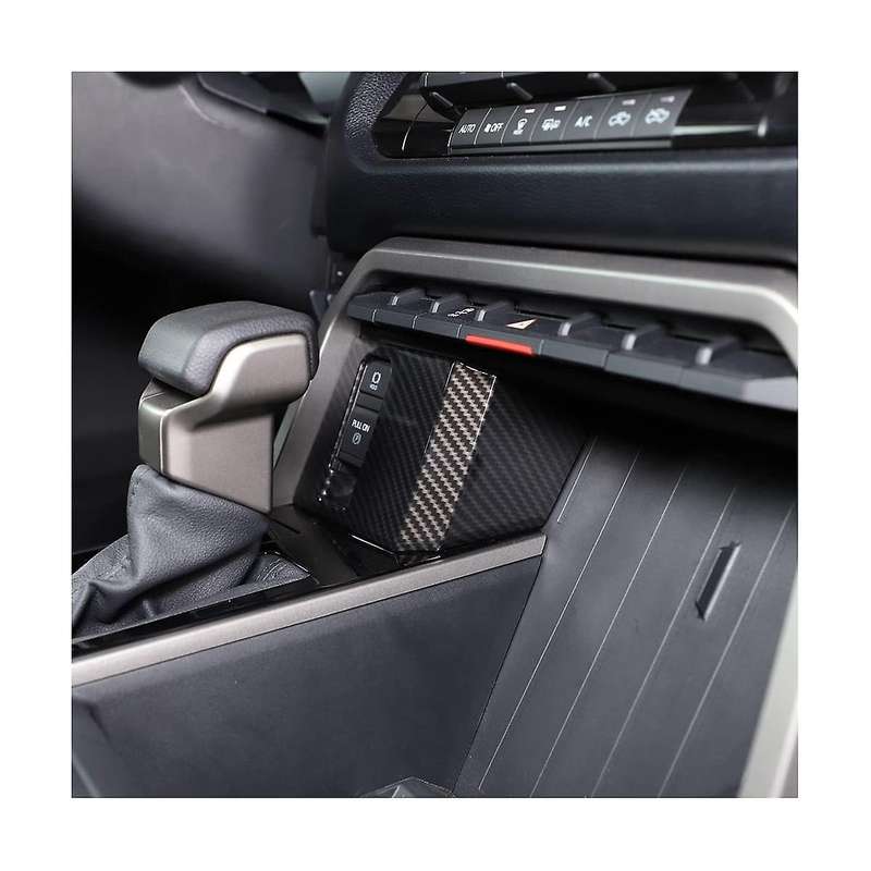 for Sequoia 2022-2023 Car Electronic Handbrake Button Frame Cover Trim Accessories - Abs Carbon Fib