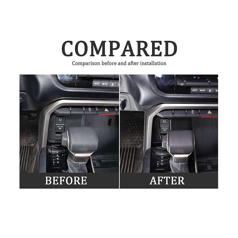 for Sequoia 2022-2023 Car Electronic Handbrake Button Frame Cover Trim Accessories - Abs Carbon Fib