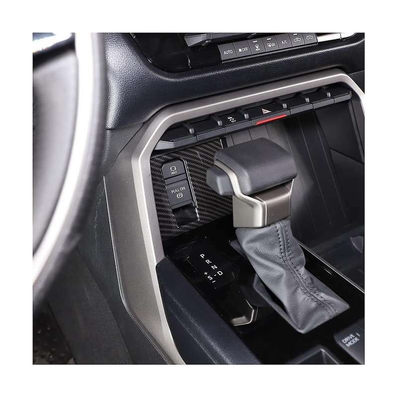 for Sequoia 2022-2023 Car Electronic Handbrake Button Frame Cover Trim Accessories - Abs Carbon Fib