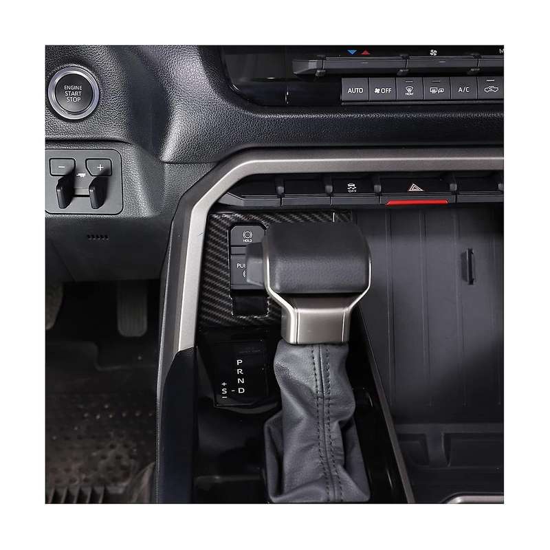 for Sequoia 2022-2023 Car Electronic Handbrake Button Frame Cover Trim Accessories - Abs Carbon Fib
