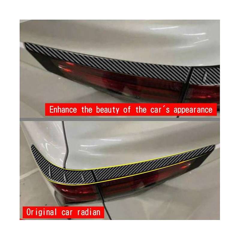 for Sienna 2021 2022 Car Carbon Fiber External Rear Tail Light Lamp Cover Garnish Strip Eyebrow Cov