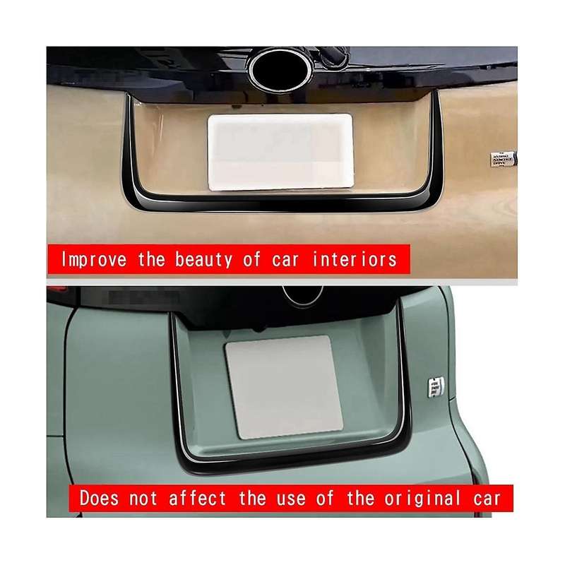 for Sienta 10 Series 2022 2023 Exterior Abs Gloss Black Rear Door Trunk Strip Moulding Trims Cover