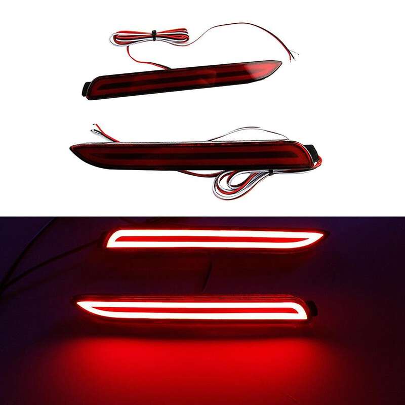 for Sienna Wish Fortuner LED Rear Bumper Fog Light Turn Signal Tail Brake Light Reflector Lamp