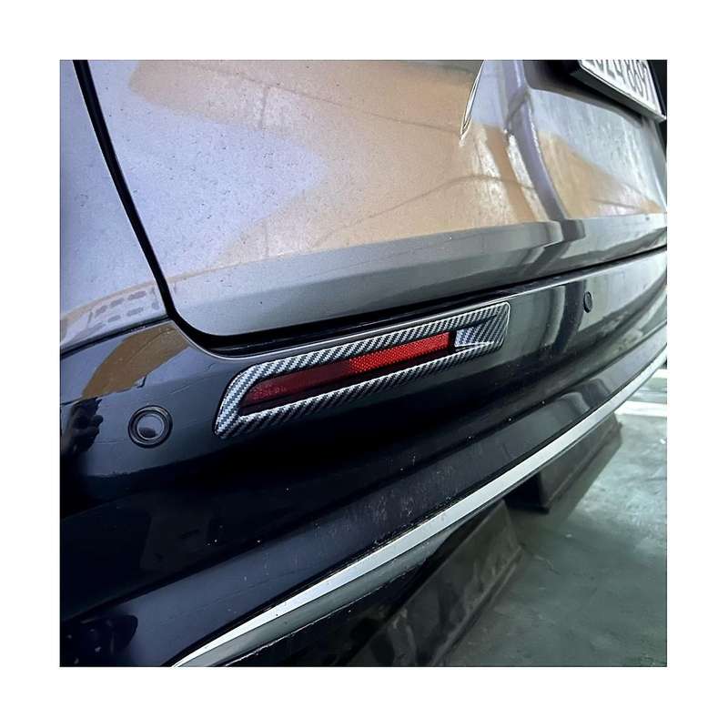 for Sienna 2021 2022 Car Front and Rear Fog Light Lamp Cover Trim Sticker Molding Accessories ,abs