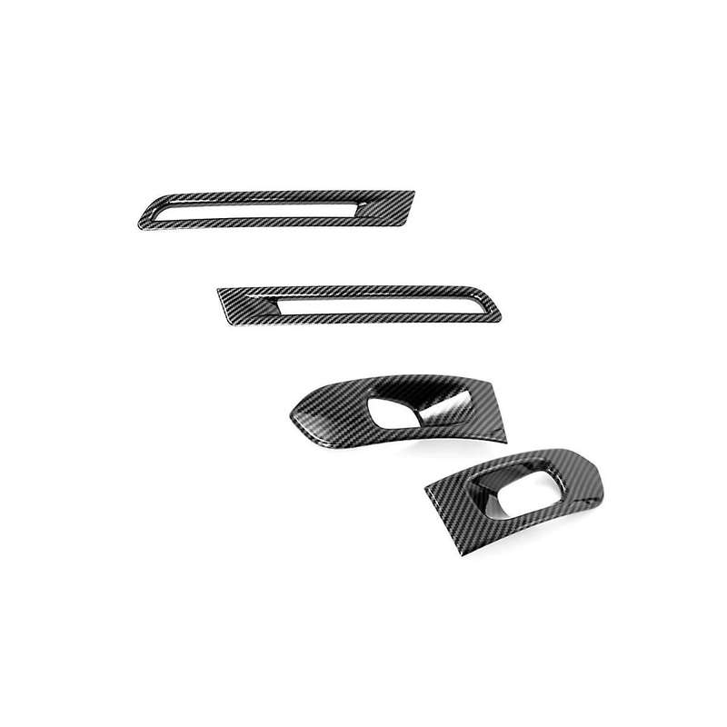 for Sienna 2021 2022 Car Front and Rear Fog Light Lamp Cover Trim Sticker Molding Accessories ,abs