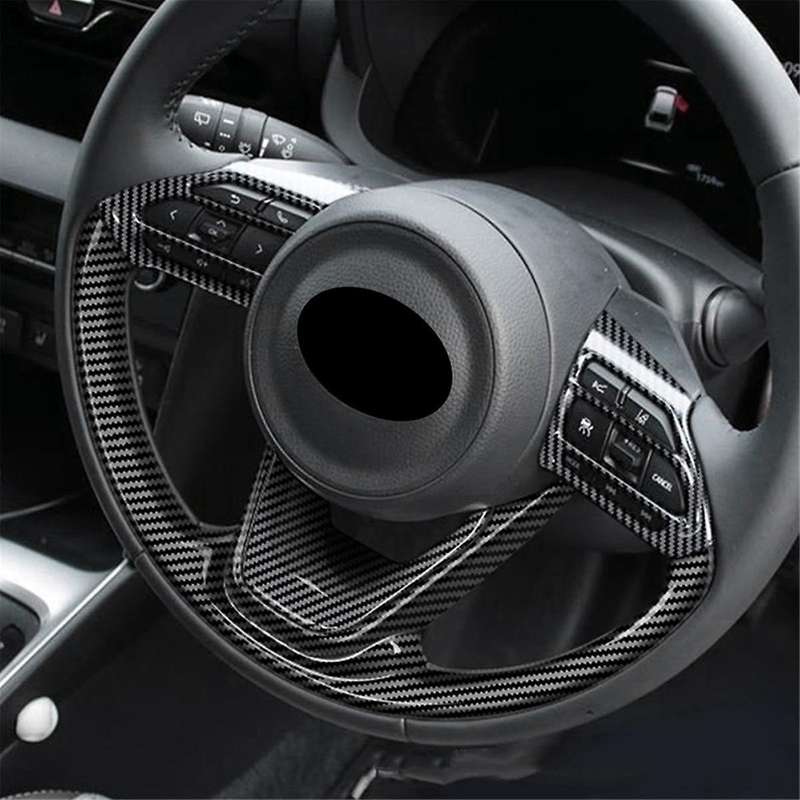 for Sienta Aqua Yaris 2022 2023 Car Steering Wheel Panel Cover Trim Frame Sticker Accessories A