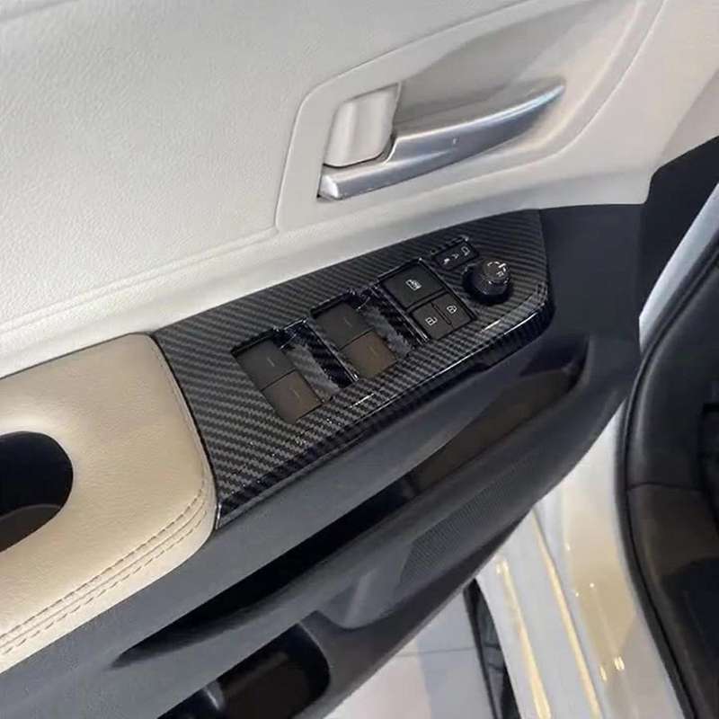 for Sienna 2021 2022 Inner Door Armrest Window Lift Button Panel Molding Cover Trim Accessories
