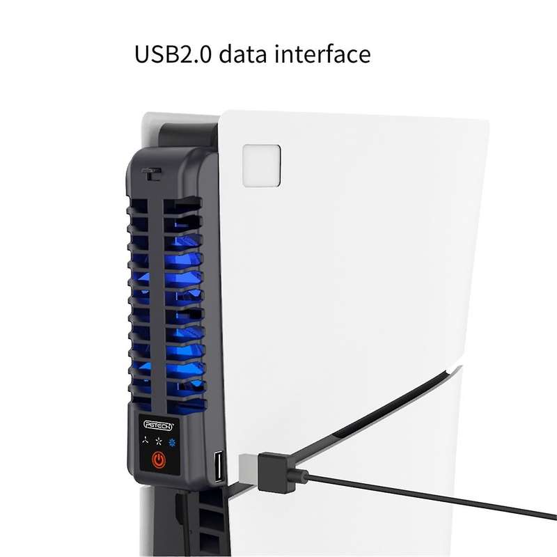 for Slim Console Rear Cooling Blu-Ray Fan Thermal Cooling Fan with 3 Speed Multi-Functional Convenie