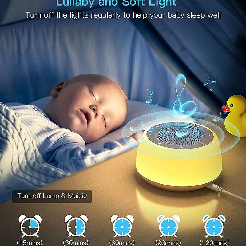 for Sleeping Baby Adults Kids, Sound Machine with Night Light, 16 Soothing Sounds for Sleeping