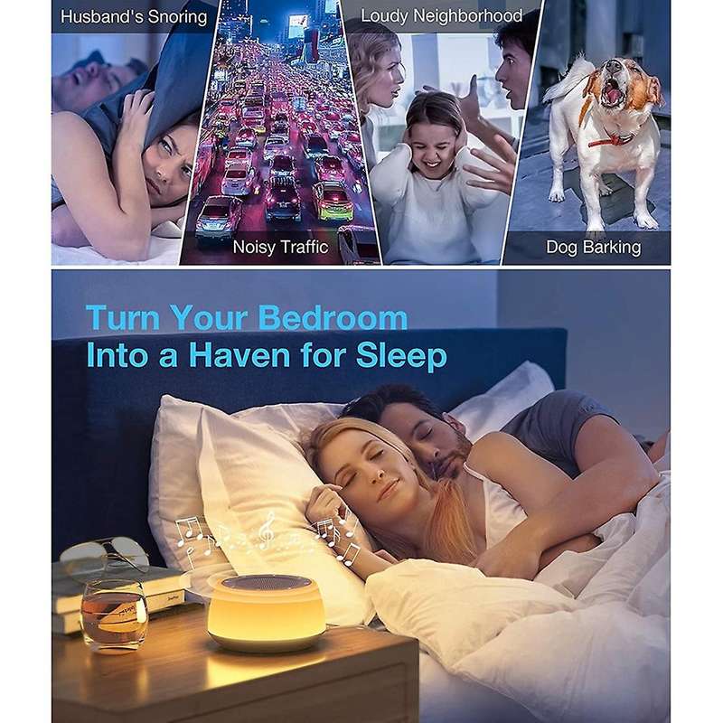 for Sleeping Baby Adults Kids, Sound Machine with Night Light, 16 Soothing Sounds for Sleeping