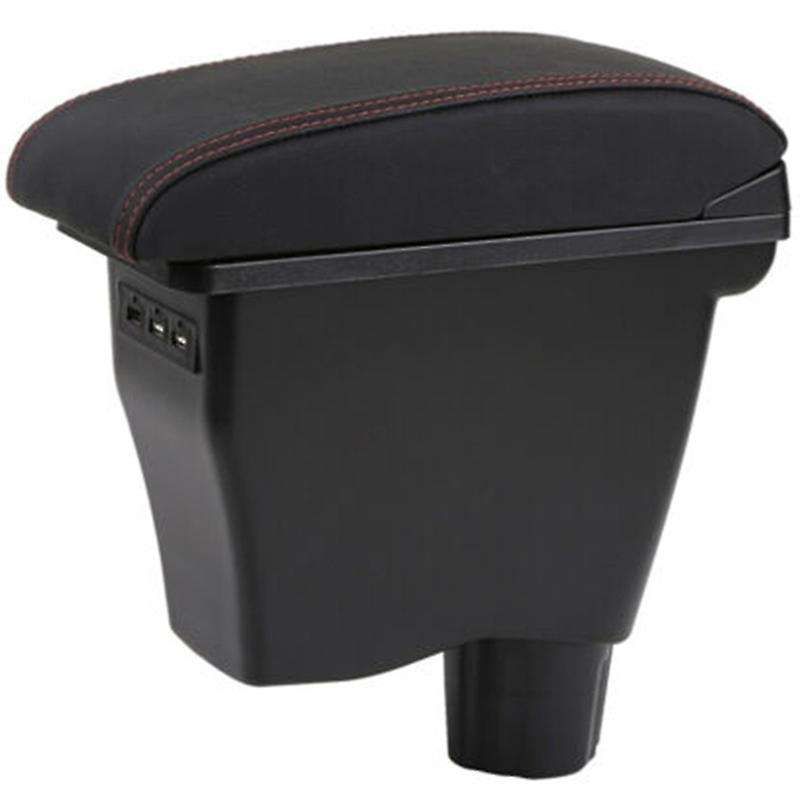 for Smart 450 451453 454 Fortwo Armrest Box Double-Layer USB Car Center Armrest Box with