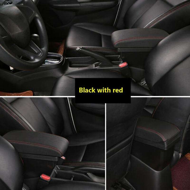 for Smart 450 451453 454 Fortwo Armrest Box Double-Layer USB Car Center Armrest Box with