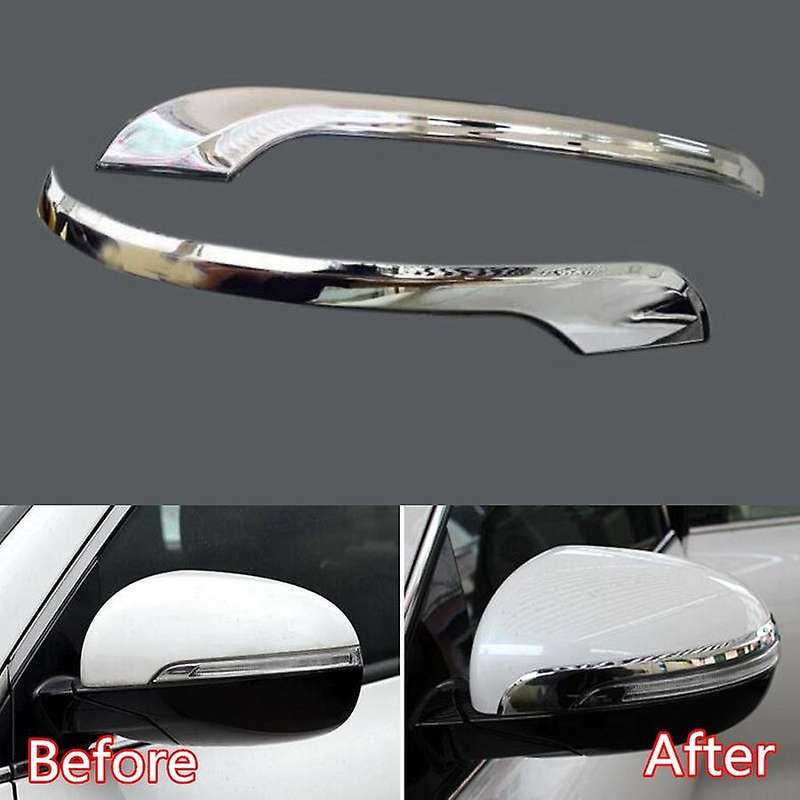 for Sorento 2015-2018 Car Rear View Mirror Decoration Strips Trim Cover Styling Garnish Stickers ABS