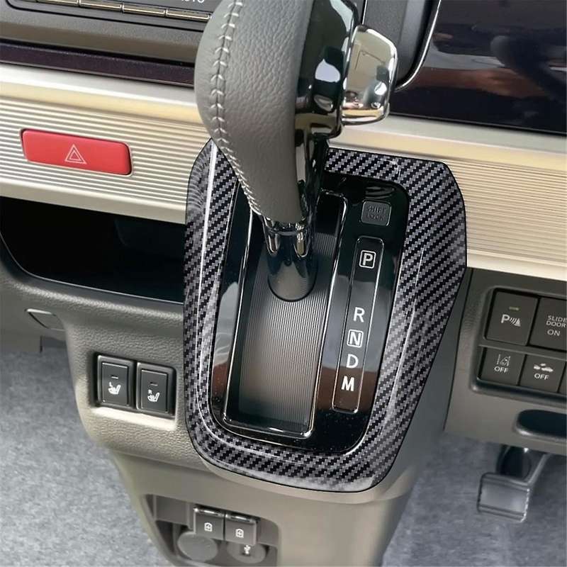 for SPACIA 2017-2022 Car Gear Shift Panel Frame Trim Cover Car Interior Accessories Carbon Fiber Pat