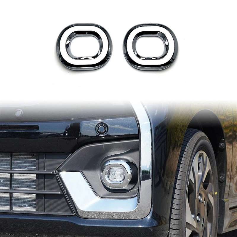 for Spacia Custom MK54S MK94S 2024 Car Front Fog Lamp Light Cover Trim Head Light Lamp Cover Accesso
