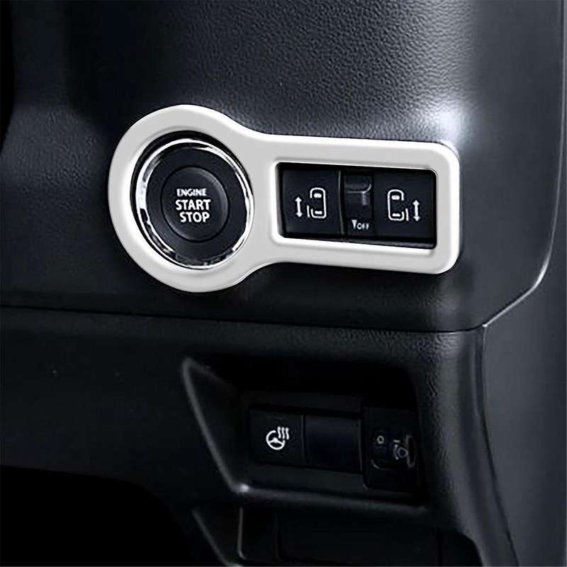 for Spacia Custom MK54S MK94S 2024 Engine Start Stop Switch Cover Trim Accessories Silver