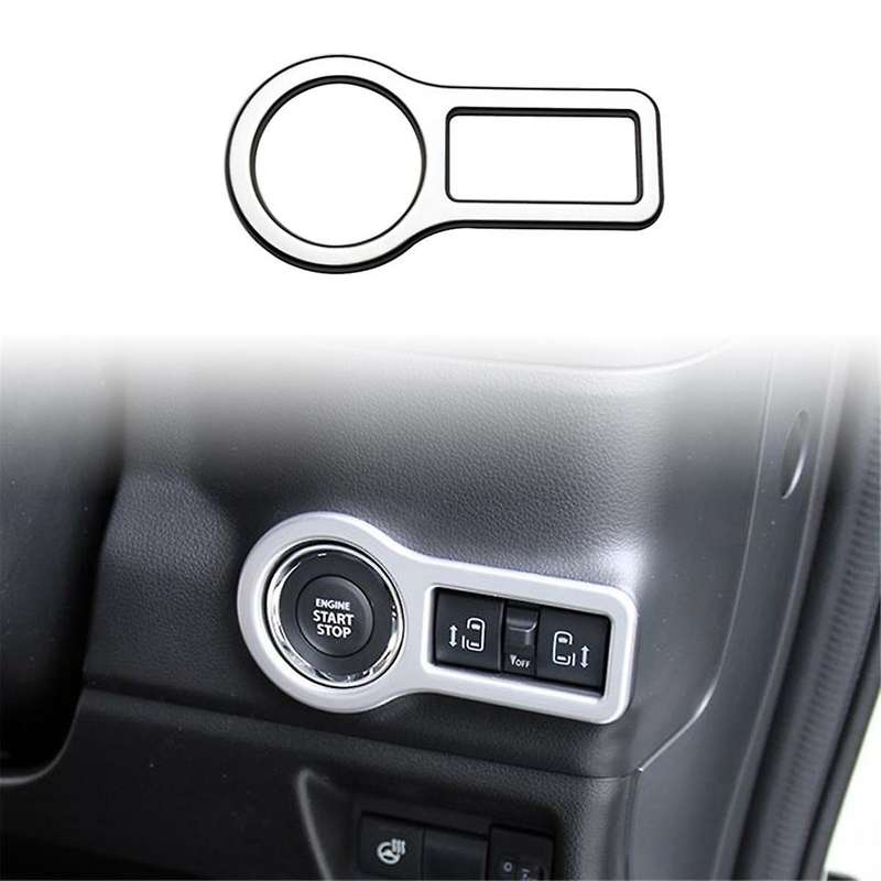 for Spacia Custom MK54S MK94S 2024 Engine Start Stop Switch Cover Trim Accessories Silver