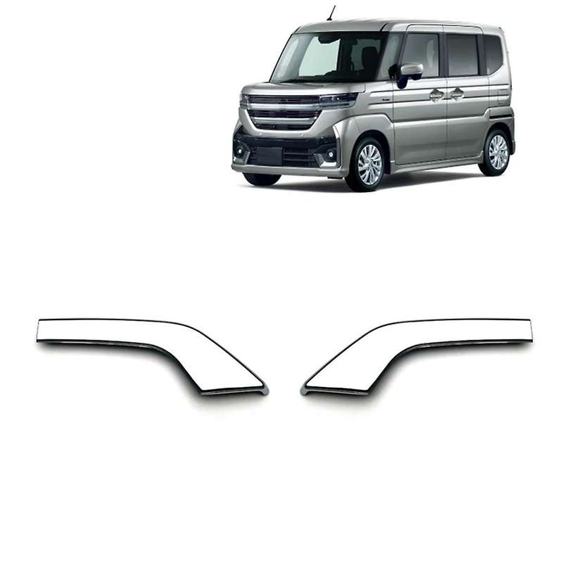for Spacia Custom MK54S MK94S 2024 Front Bumper Fog Lamp Eyebrow Cover Decorative Trim Accessories