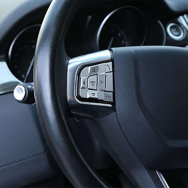 for Sport 2015-2019 Aluminum Alloy Car Steering Wheel Button Frame Sticker Cover