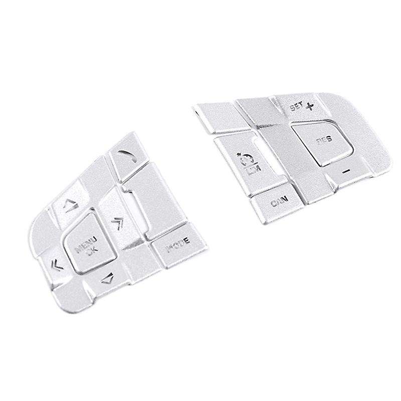 for Sport 2015-2019 Aluminum Alloy Car Steering Wheel Button Frame Sticker Cover