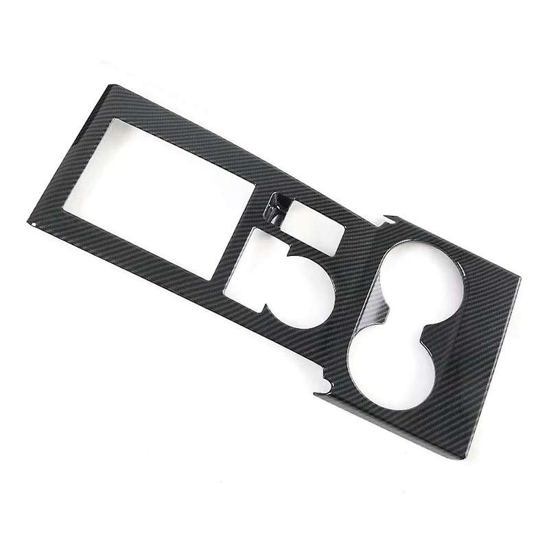 for Sport Montero Sport 2020 ABS Carbon Fiber Interior Gear Shift Panel Water Cup Cover Trim