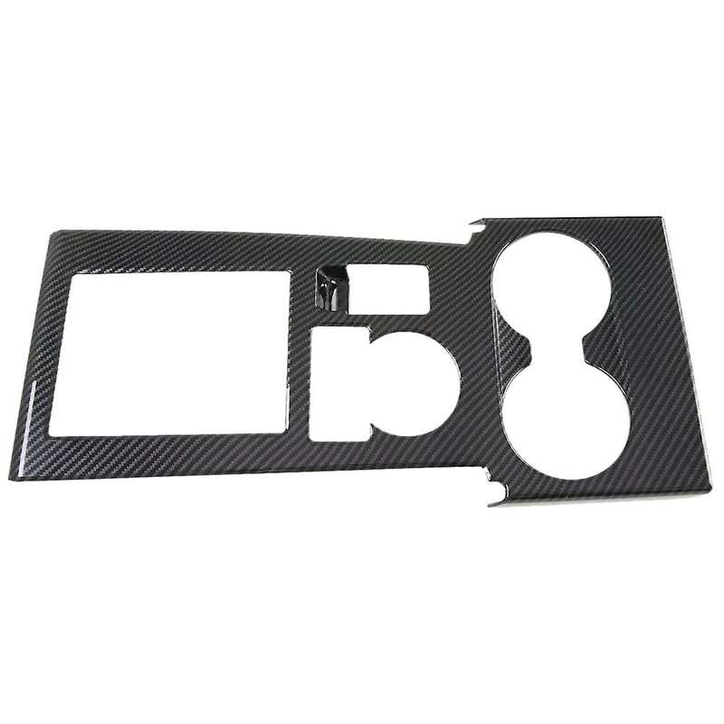 for Sport Montero Sport 2020 ABS Carbon Fiber Interior Gear Shift Panel Water Cup Cover Trim