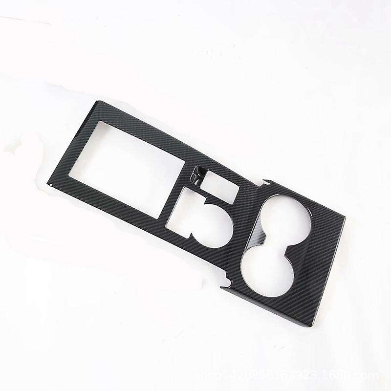 for Sport Montero Sport 2020 ABS Carbon Fiber Interior Gear Shift Panel Water Cup Cover Trim