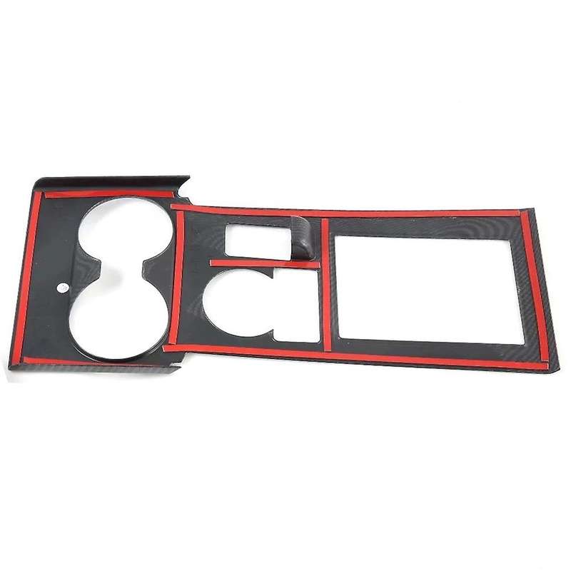 for Sport Montero Sport 2020 ABS Carbon Fiber Interior Gear Shift Panel Water Cup Cover Trim