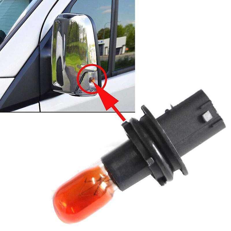 for Sprinter / 2006+ Side Wing Mirror Indicator Bulb Holder Mirror Turn Signal Bulb L&R