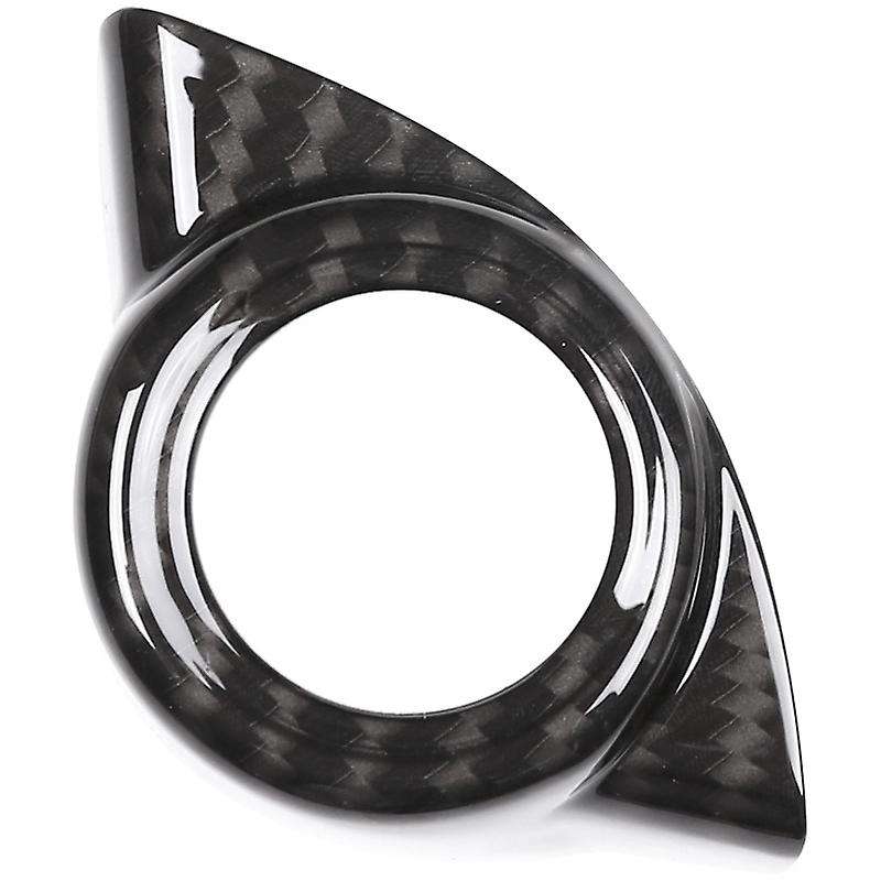 for Stelvio 2017 2018 Carbon Fiber Style ABS Plastic Car Start Engine Stop Cover Trim