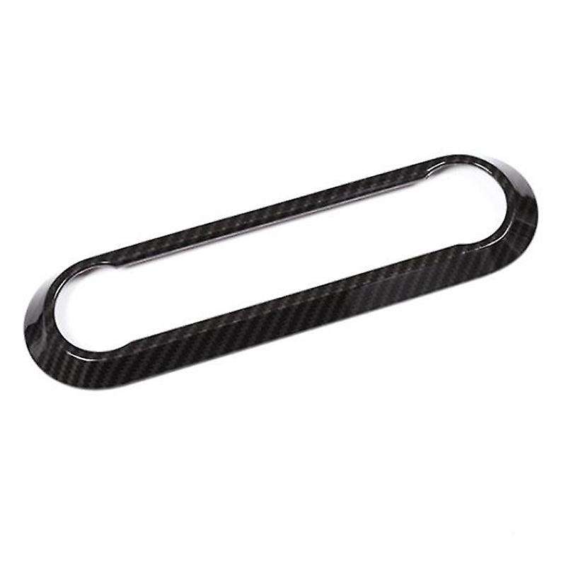 for Stelvio 2017-2019 Car Center AC Air Conditioning Adjustment Frame Trim Cover Accessories,Carbon