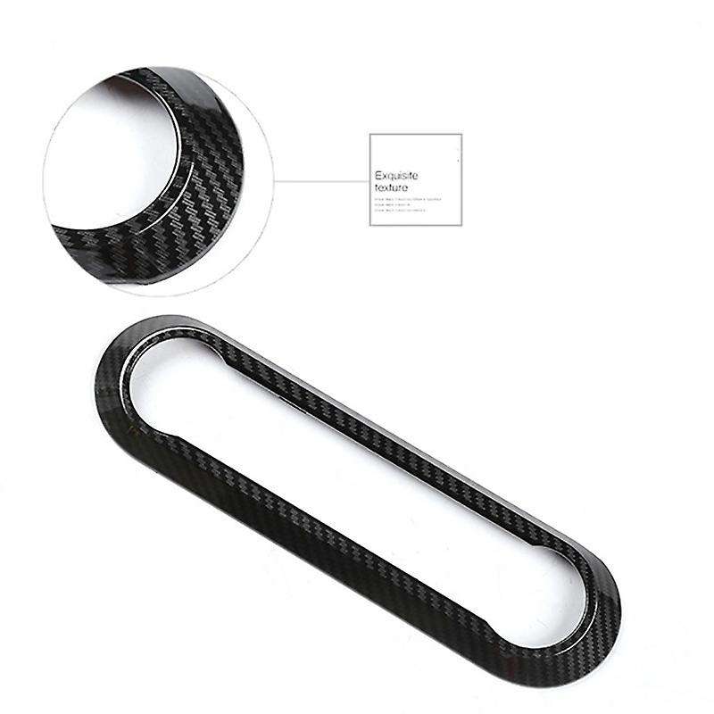 for Stelvio 2017-2019 Car Center AC Air Conditioning Adjustment Frame Trim Cover Accessories,Carbon