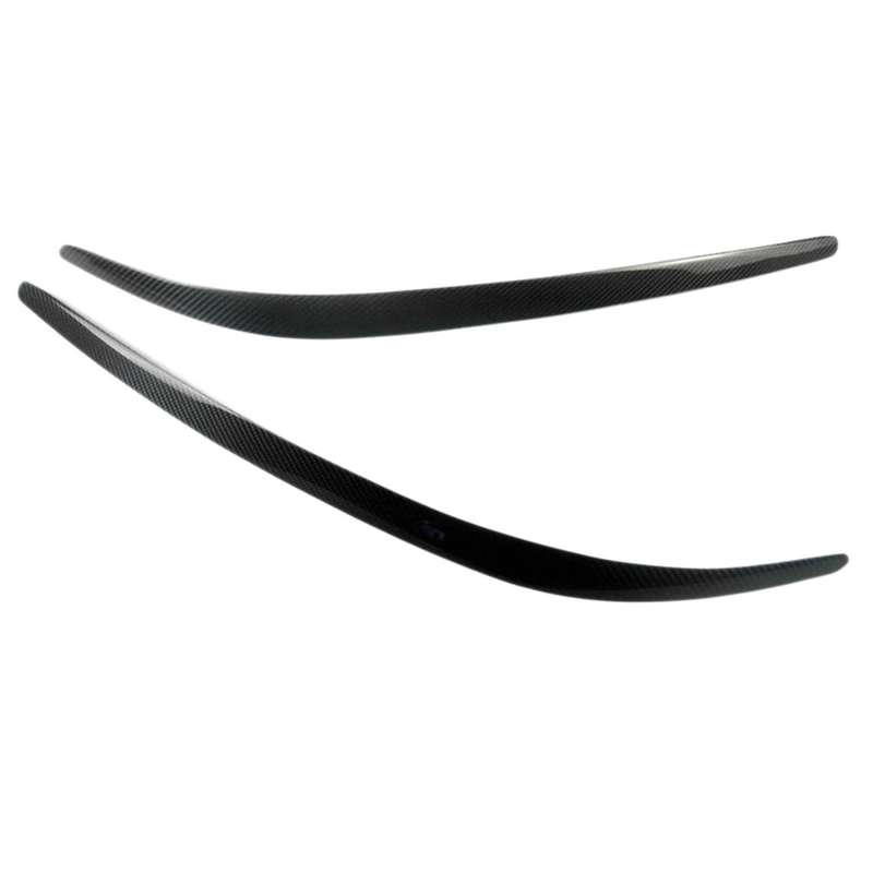 for Stelvio 2017-2020 Carbon Fiber Headlights Eyebrow Lamp Eyelid Cover Sticker Trim Refitting