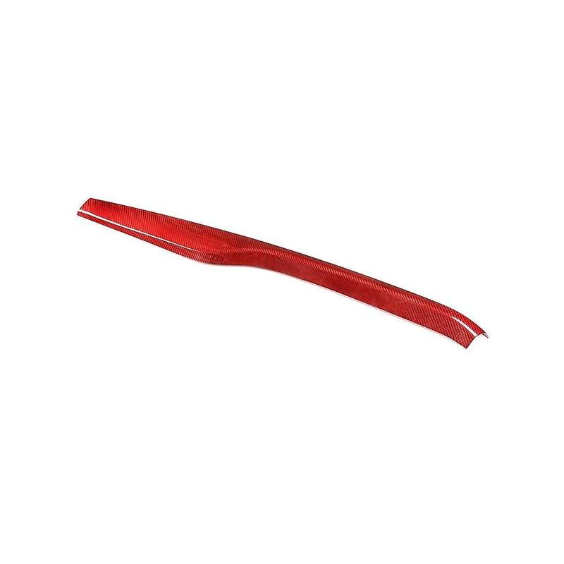 for Stelvio 2017-2020 Car Dashboard Cover Trim Decoration Central Control Strip Trim Stickers ,red