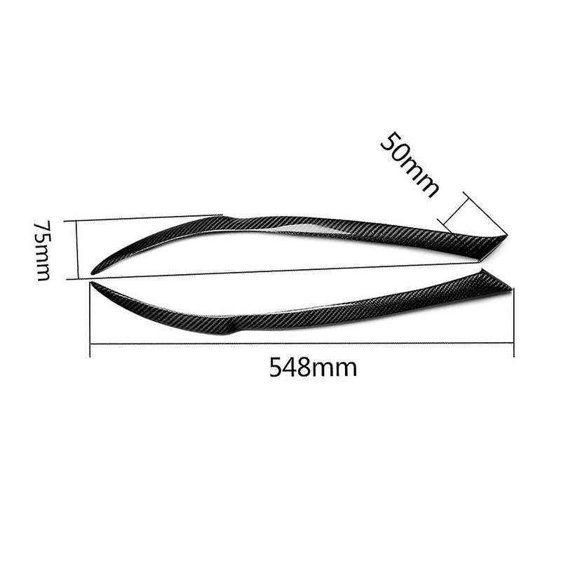 for Stream 2006-2008 Carbon Fiber Headlights Eyebrows Eyelids Cover Eyelash Head Light Lamp Stickers