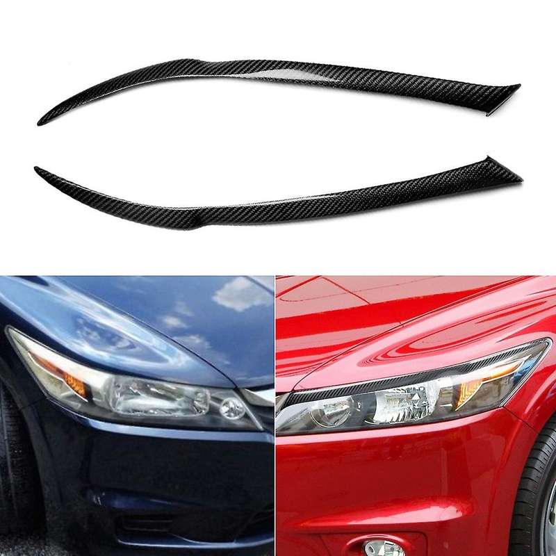 for Stream 2006-2008 Carbon Fiber Headlights Eyebrows Eyelids Cover Eyelash Head Light Lamp Stickers