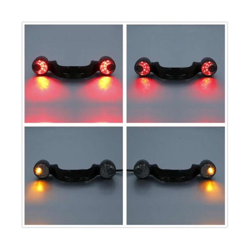 for Street Big Glide 10-21 Retrofit Rear Turn Signal Brake Light with Bracket Led Tail Light Matt B