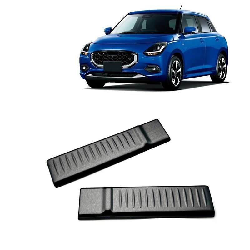 for Swift /ZD 2024 Trunk Door Sill Cover Rear Bumper Plate Stainless Steel Exterior Accessories Bla