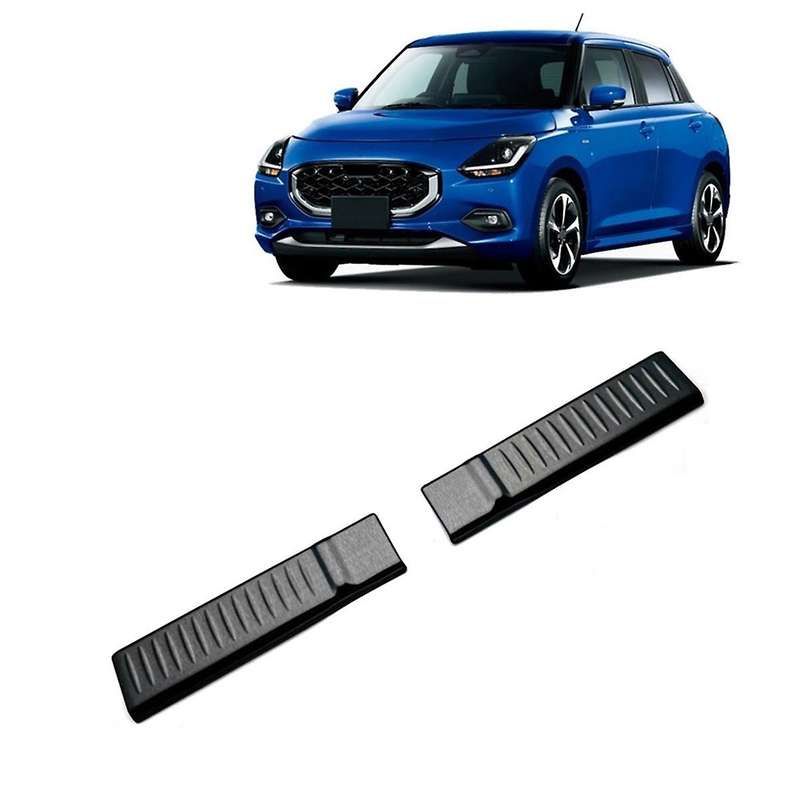 for Swift /ZD 2024 Trunk Door Sill Cover Rear Bumper Plate Stainless Steel Exterior Accessories Bla