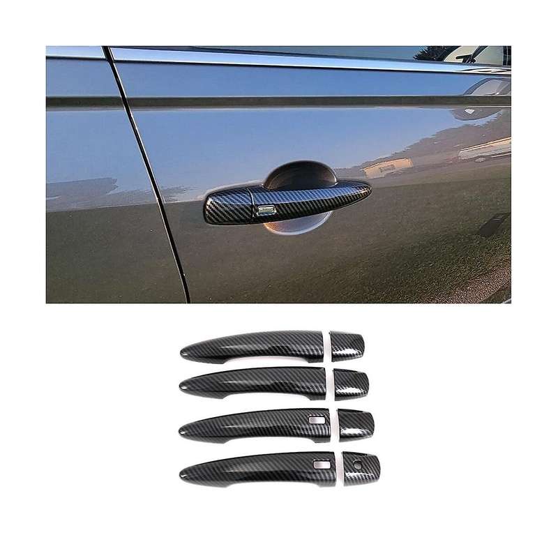 for Sylphy 2020 2021 2022 Car Outer Door Handle Cover Trim Stickers Accessories ,abs Carbon Fiber