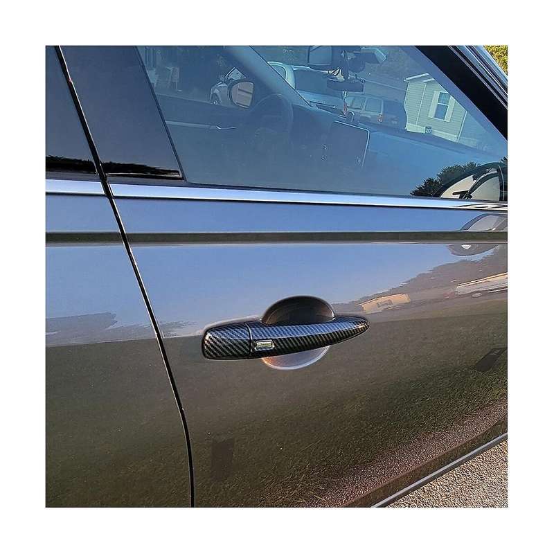 for Sylphy 2020 2021 2022 Car Outer Door Handle Cover Trim Stickers Accessories ,abs Carbon Fiber