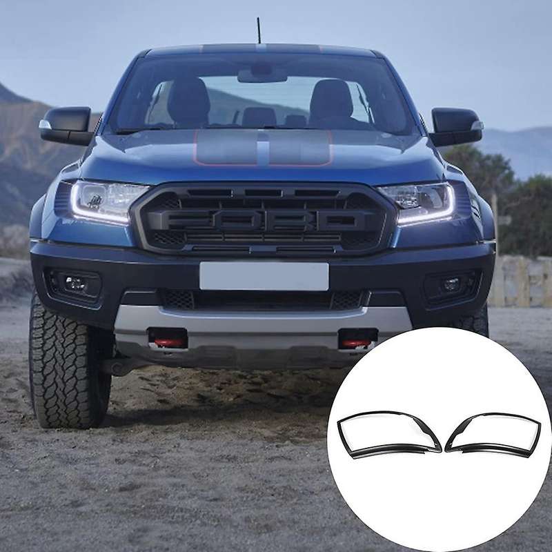 for T6 2012-2014 Car Front Headlight Frame Fog Light Protection Cover Trim Decorative Exterior Acces