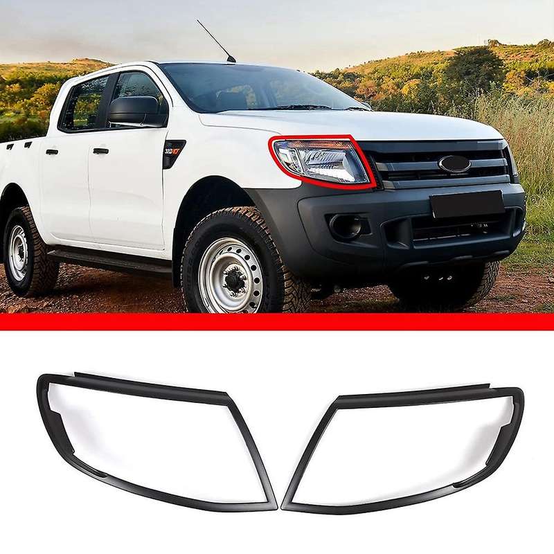 for T6 2012-2014 Car Front Headlight Frame Fog Light Protection Cover Trim Decorative Exterior Acces