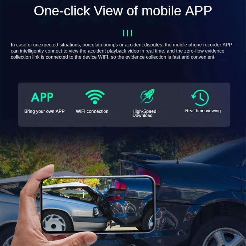 for Tank 300 2021-2023 Driving Recorder for Car Camera Recorder WIFI Car Hard Disk Recorder (1080P)