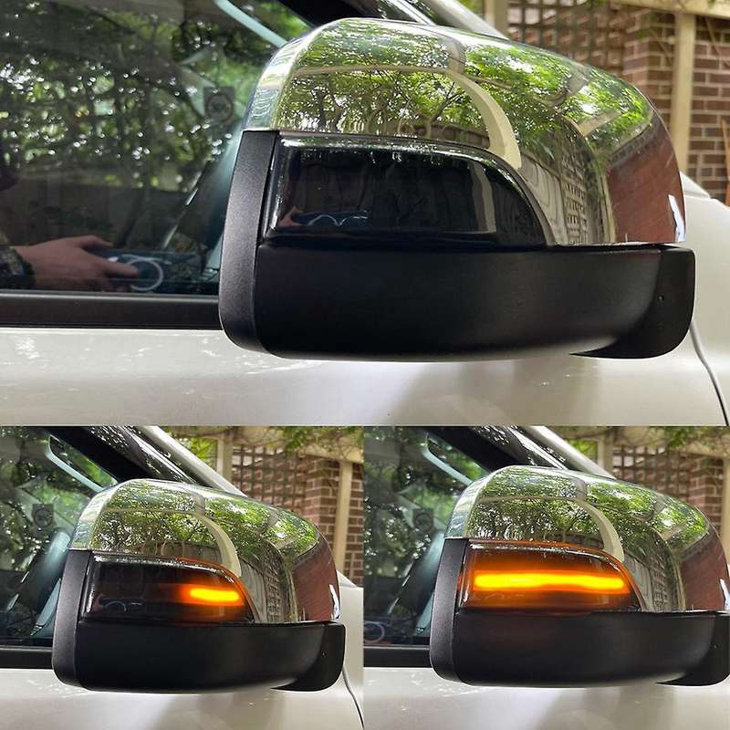 for T6 2012-2019 Everest 2015-2019 Dynamic Scroll LED Turn Signal Light Sequential Rearview Mirror I