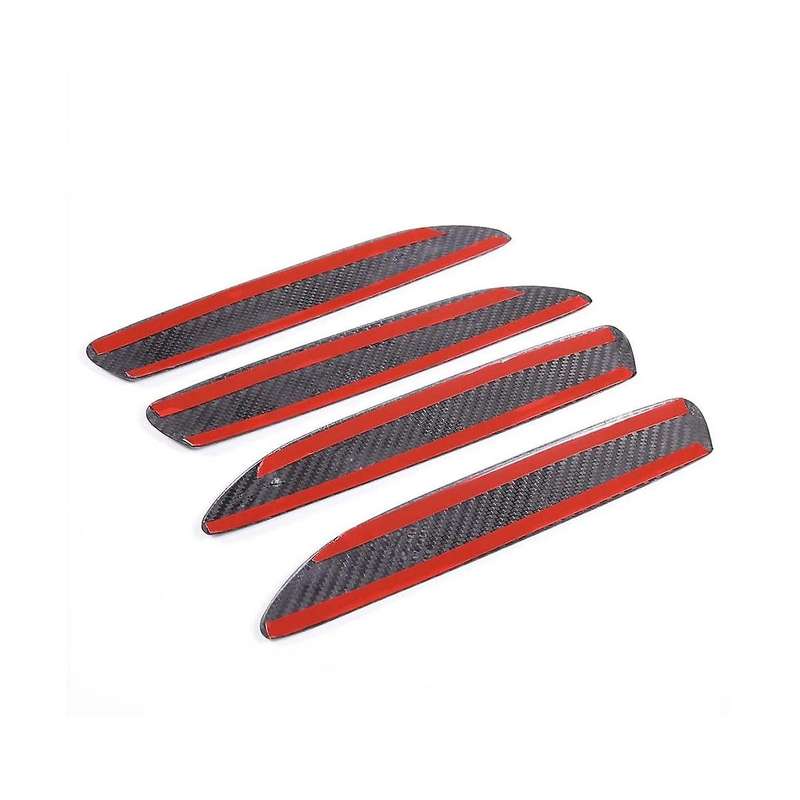 for Taycan 2019-2022 Dry Carbon Fiber Car Exterior Door Handle Cover Trim Accessories, 4pcs
