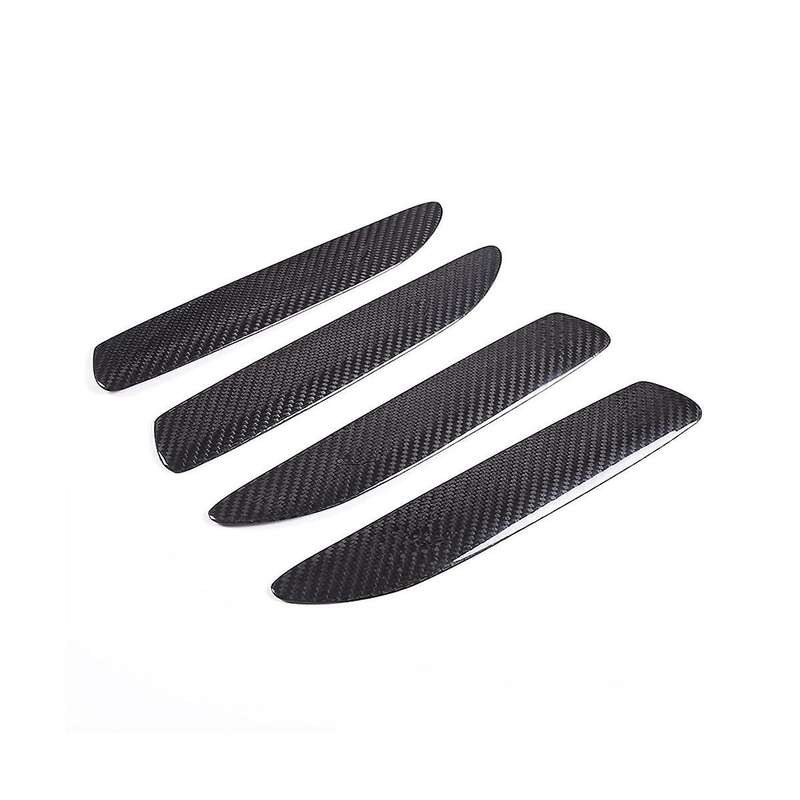 for Taycan 2019-2022 Dry Carbon Fiber Car Exterior Door Handle Cover Trim Accessories, 4pcs